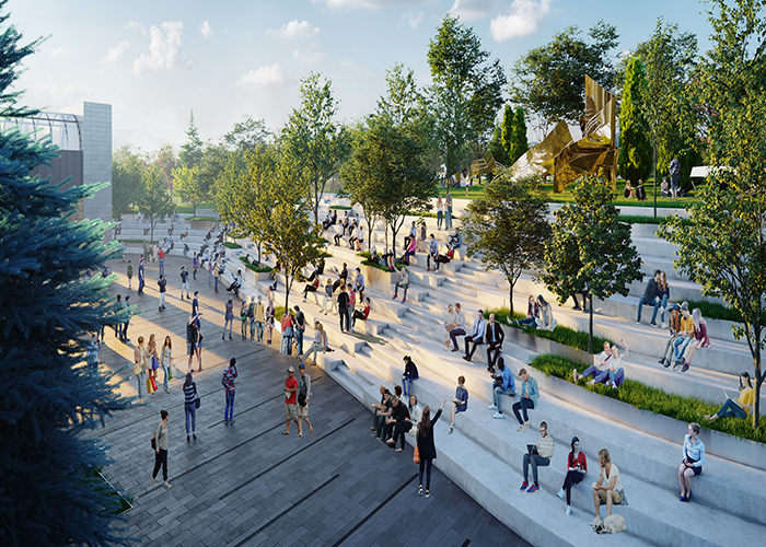 ODTÜ - Kültür ve Kongre Merkezi, Atatürk ve Eğitim Temalı Açık Alan Düzenlenmesi