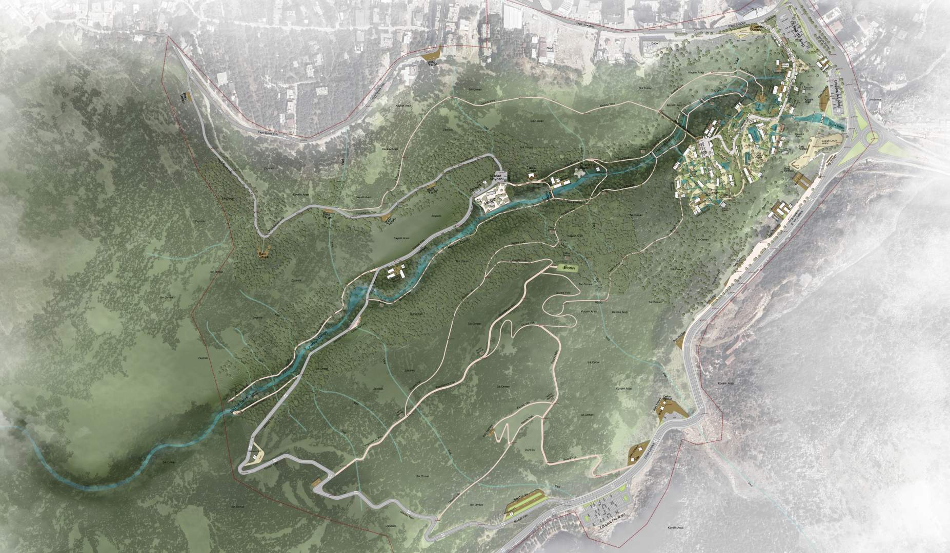 The Harbiye Waterfalls of Antakya