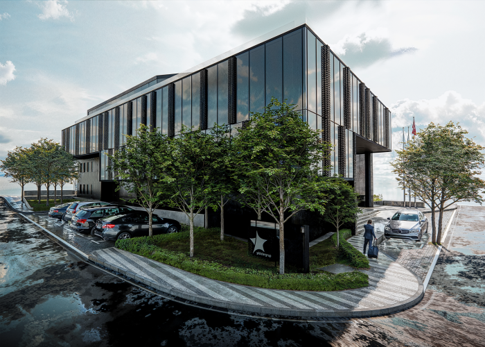 Yıldızlar Merkez Ofis Binası Peyzaj Tasarımı: Çevre, Arka Bahçe ve Teras Alanları