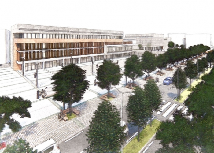 Ağrı Belediye Binası ve Meydanı